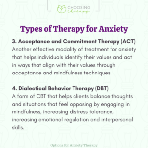 Therapy for anxiety